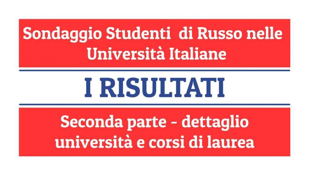 dove studiare russo in italia